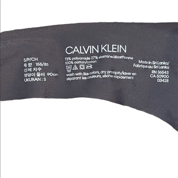 Calvin Klein Bleached Denim Purple Womens Invisibles Thong Underwear D3428 S NWT - Picture 6 of 7